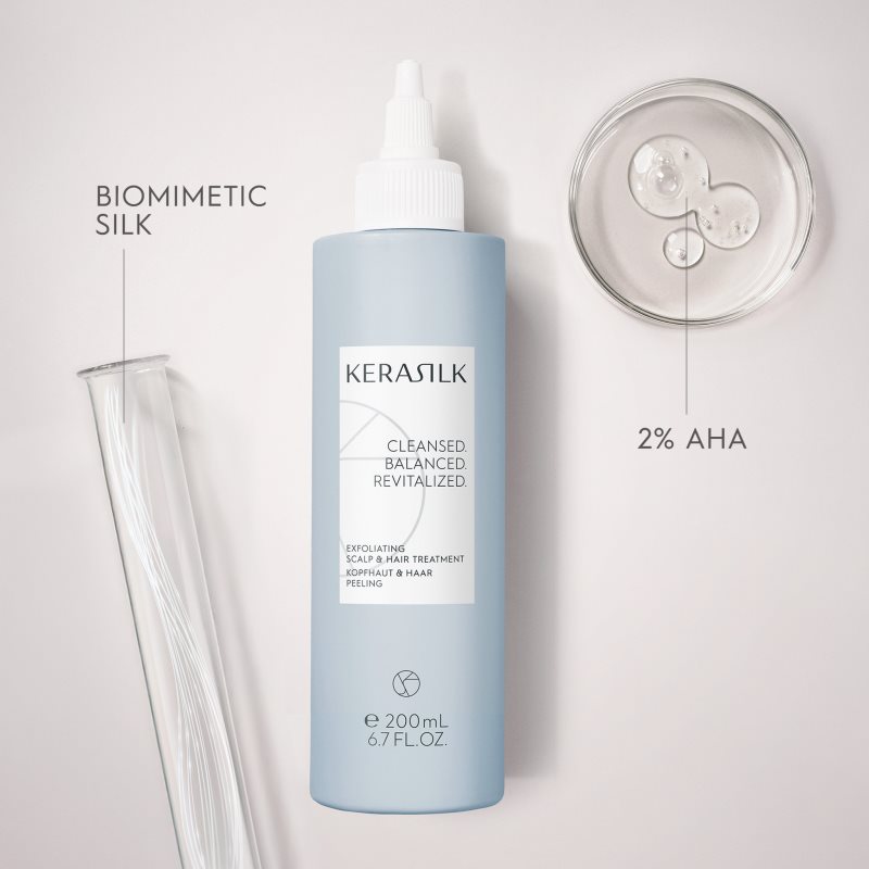 KERASILK Specialists Exfoliating Scalp & Hair Treatment Feuchtigkeitspflege zur Nutzuung vor der Haarwäsche mit Peeling-Effekt 200 ml (Bild 10)