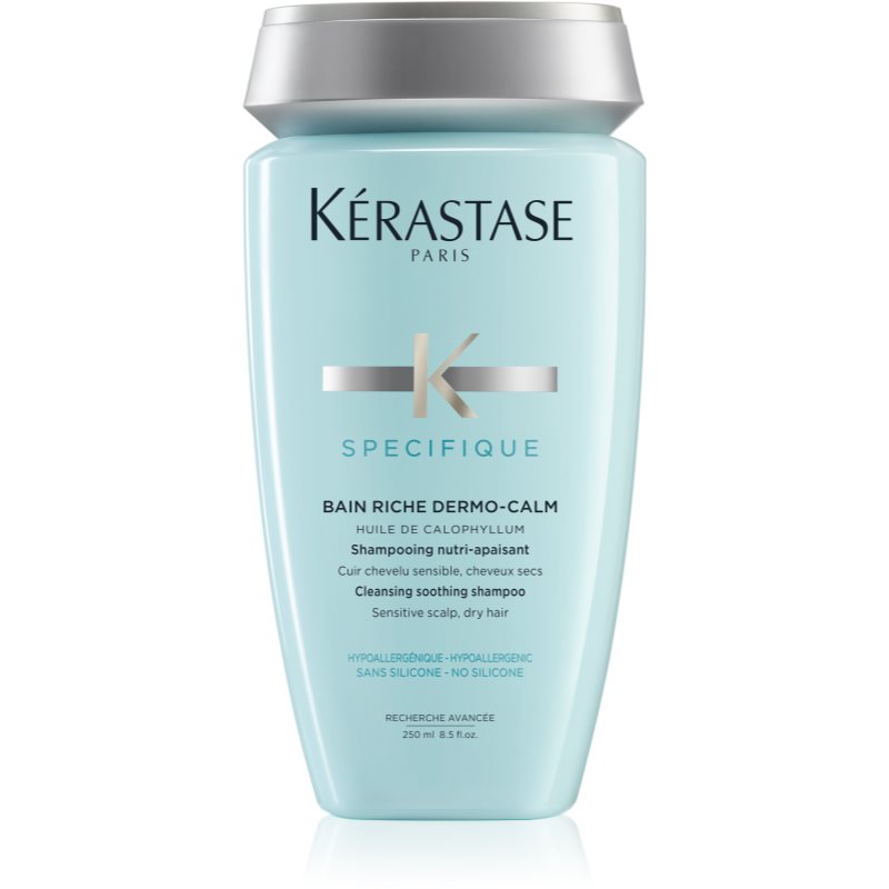 Kérastase Specifique Bain Riche Dermo-Calm Shampoo For Sensitive Scalp And Dry Hair Silicone-free 250 Ml