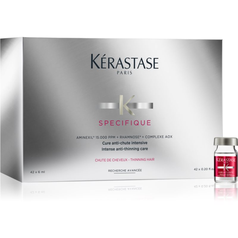 Kérastase specifique aminexil cure anti-chute intensive intenzív kúra hajhullás ellen 42x6 ml