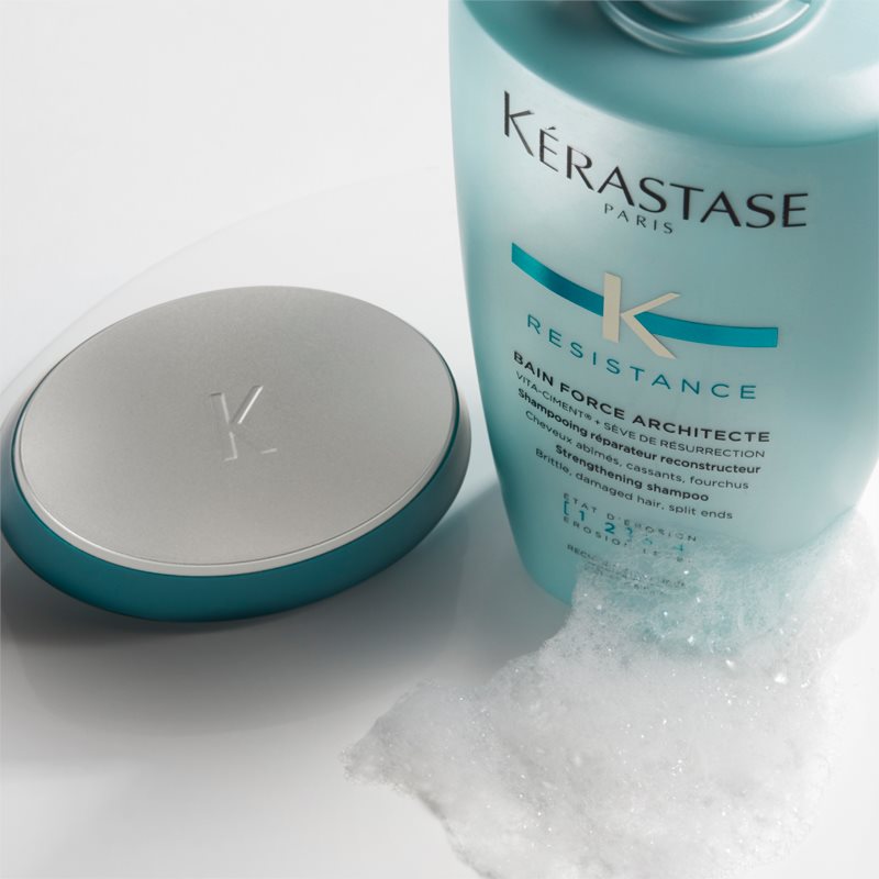 Kérastase Résistance Bain Force Architecte Shampoo mit stärkender Wirkung für geschwächtes und leicht beschädigtes Haar ...