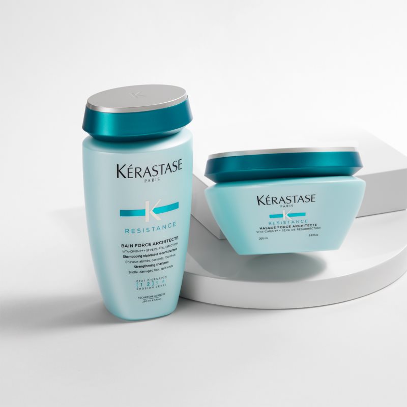 Kérastase Résistance Masque Force Architecte posilňujúca maska pre oslabené, poškodené vlasy a rozštiepené končeky 200 ml