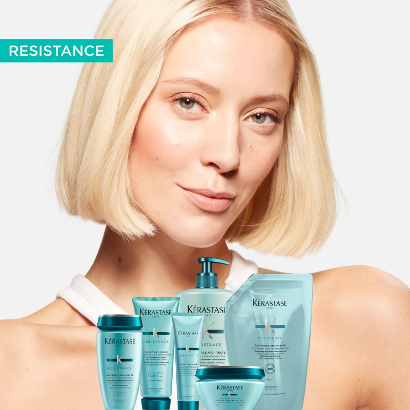 Kérastase Résistance Masque Force Architecte posilňujúca maska pre oslabené, poškodené vlasy a rozštiepené končeky 200 ml