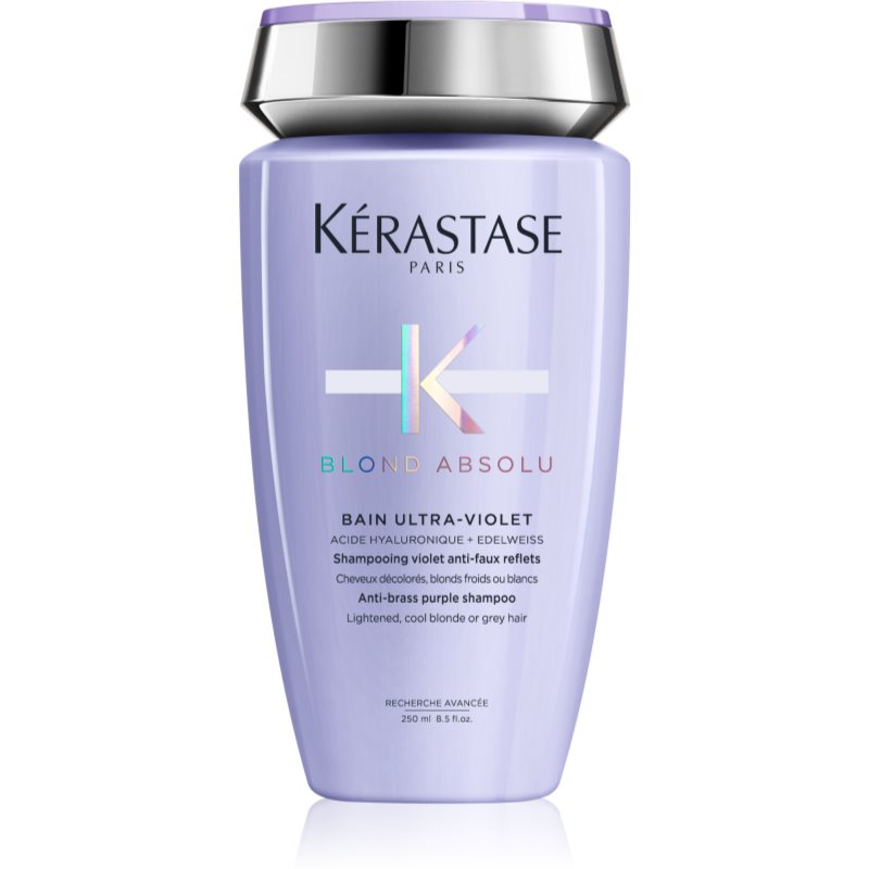 Kérastase Blond Absolu Bain Ultra-Violet šampon za posvijetljenu, hladno plavu kosu s pramenovima 250 ml