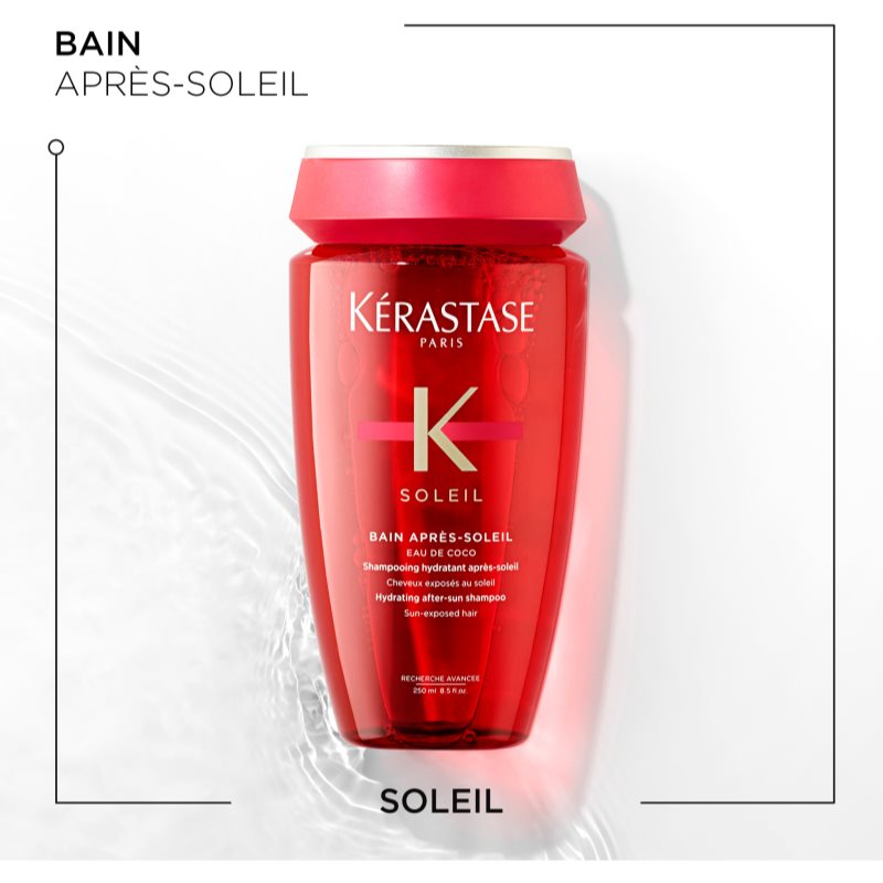 Kérastase Soleil Bain Après-Soleil Shampoing Hydratant Pour Cheveux Exposés Au Chlore, Au Soleil Et à L'eau Salée 250 Ml