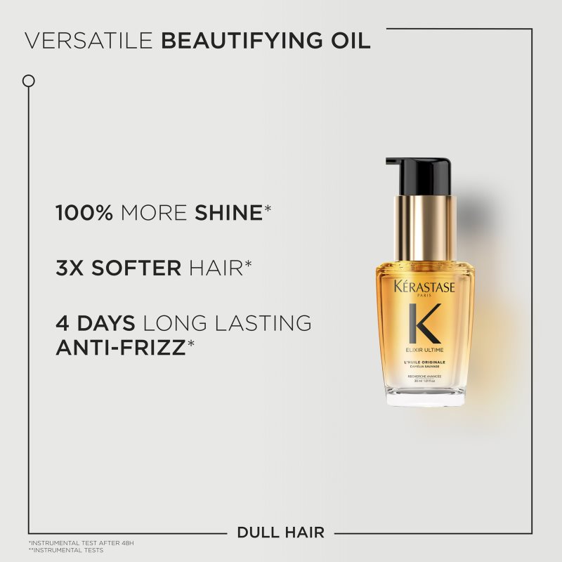 Kérastase Elixir Ultime Huile Originale Huile Cheveux Pour Tous Types De Cheveux 30 Ml