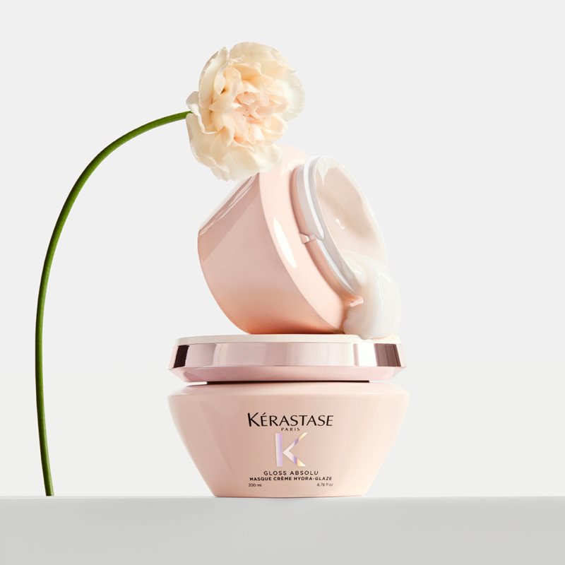 Kérastase Gloss Absolu Masque Créme Hydra-Glaze maska na vlasy pro nepoddajné a krepatějící se vlasy 200 ml (obrázek 3)