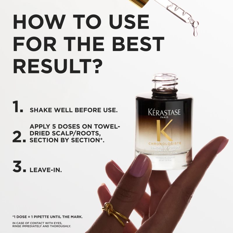 Kérastase Chronologiste Longevity Potion sérum na vlasovou pokožku 30 ml (obrázek 4)