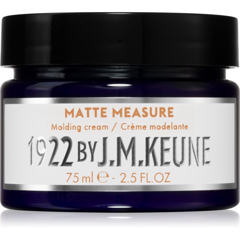 Keune 1922 Matte Measure Shaping Cream For Short And Medium-length Hair 75 Ml
