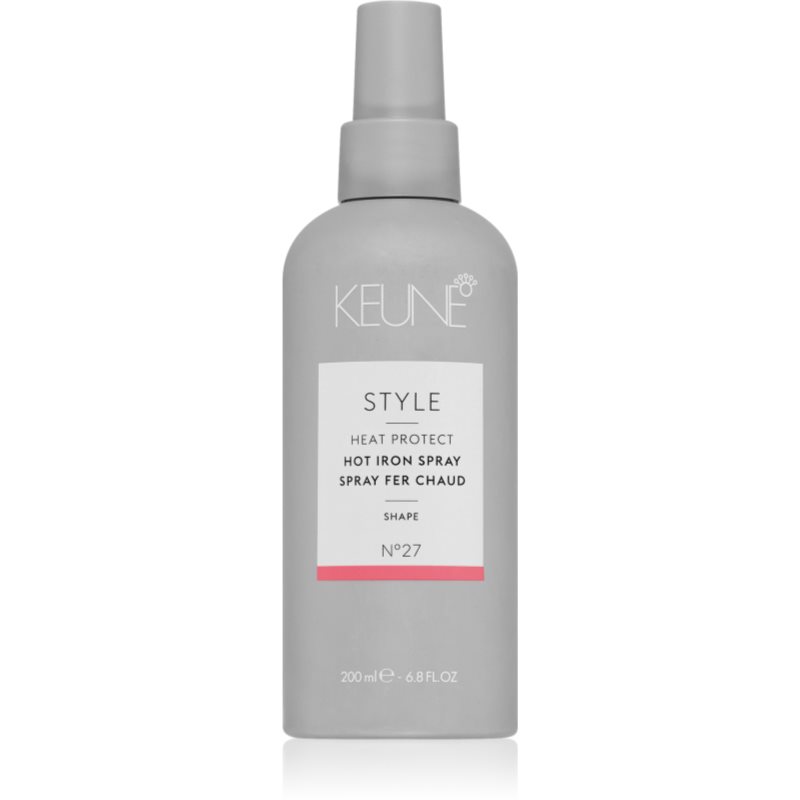 Keune Style Hot Iron Spray Hitzeschutzspray für Behandlungen mit Haarglätter und Lockenstab für alle Haartypen 200 ml