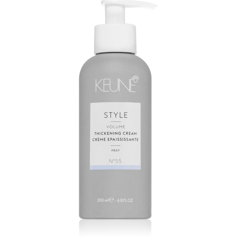Keune Style Volume Thickening Cream Styling Cream For Heat Hairstyling 200 Ml