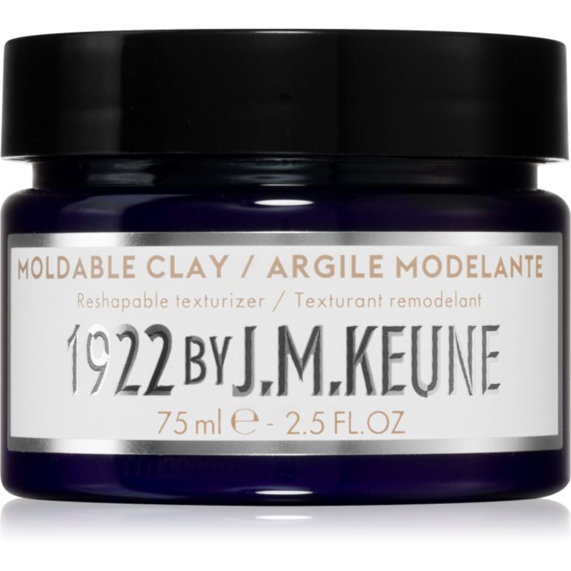Keune 1922 Moldable Clay matte Tonerde zum Stylen der Haare 75 ml