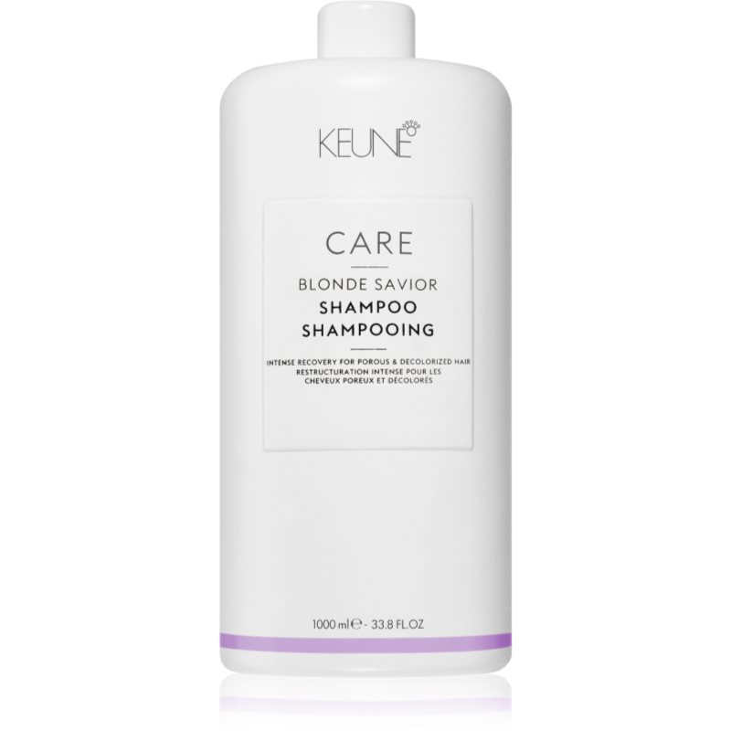 E-shop Keune Care Blonde Savior Shampoo vlasový šampon pro odbarvené, barvené a chemicky ošetřené vlasy 1000 ml