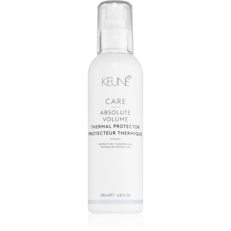 Keune Care Absolute Volume Thermal Protector Heat Protection Spray For Use With Flat Irons And Curling Irons 200 Ml