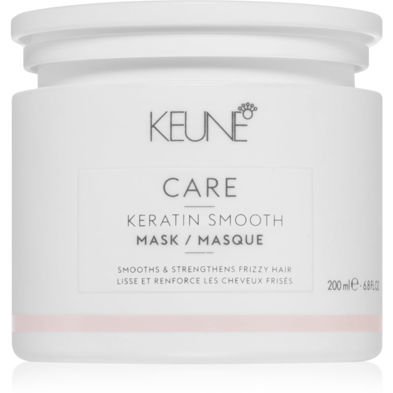 Keune Care Keratin Smooth Mask vlažilna maska za lase za suhe in poškodovane lase 200 ml