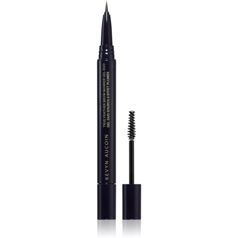 Kevyn Aucoin True Feather Brow Marker Gel Duo олівець для очей зі щіточкою відтінок Ash Blonde 0,4 мл