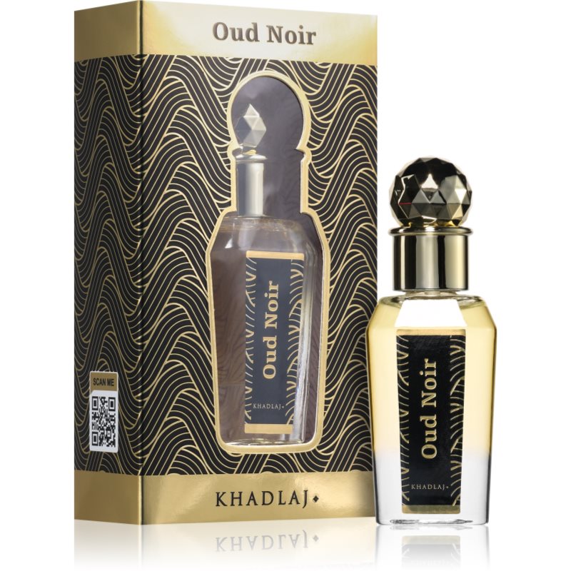 Khadlaj Oud Noir parfümiertes öl Unisex 15 ml