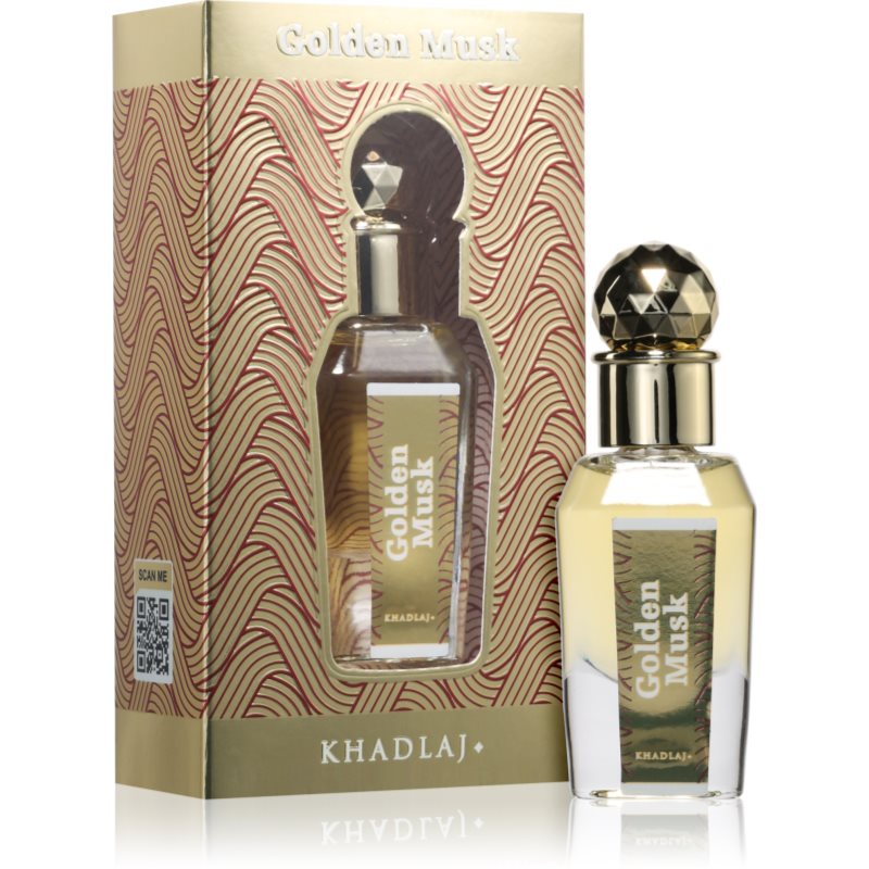 Khadlaj Golden Musk perfumed oil unisex 15 ml