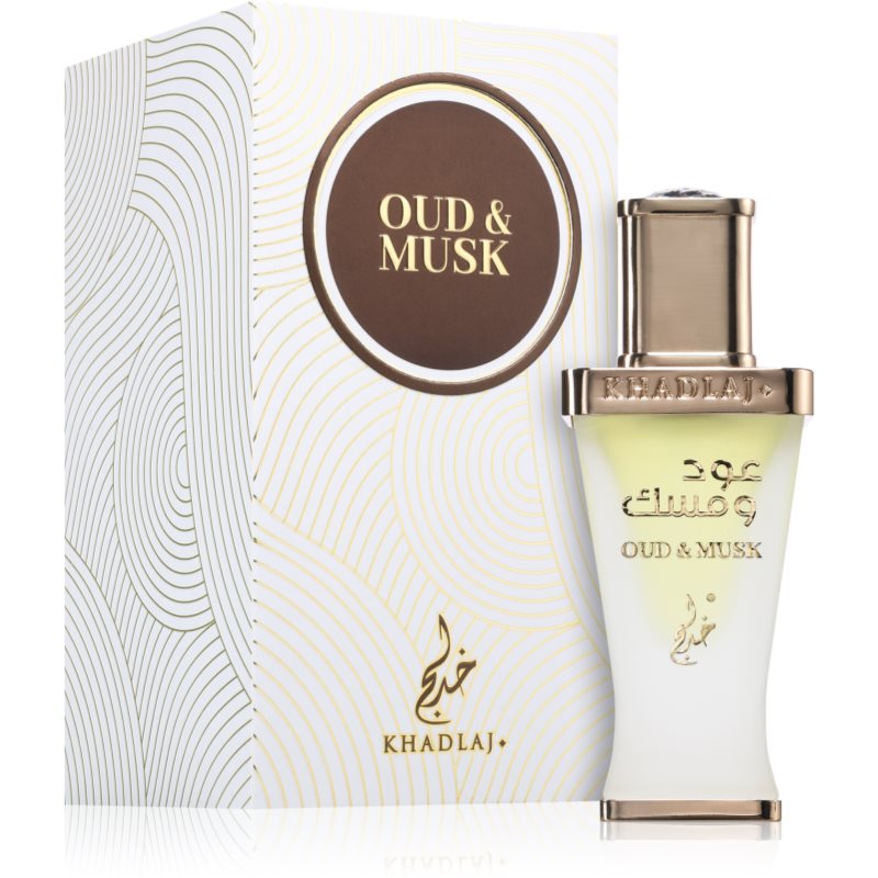 Khadlaj Oud and Musk perfumed oil unisex 20 ml