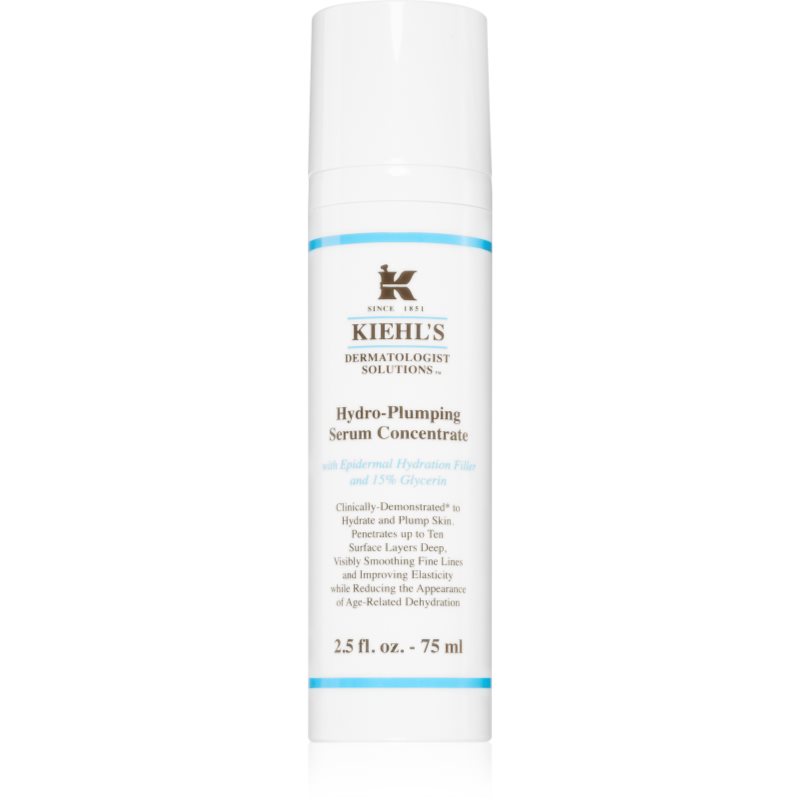 Kiehl's Dermatologist Solutions Hydro-Plumping Serum Concentrate vlažilni serum za vse tipe kože, vključno z občutljivo kožo 75 ml