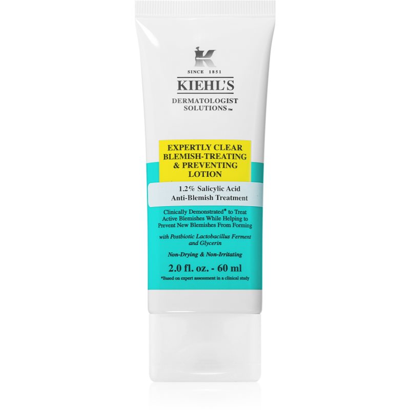 Kiehl's Dermatologist Solutions Expertly Clear Blemish-Treating & Preventing Lotion krém na tvár na aknóznu pleť pre ženy 60 ml
