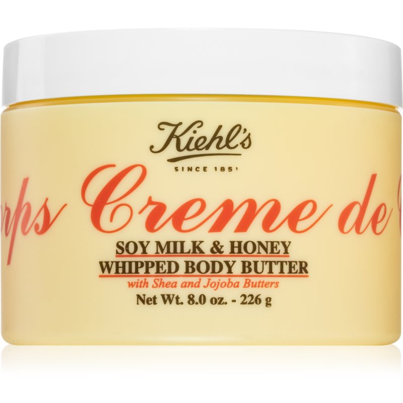 Kiehl's Creme de Corps Soy Milk & Honey Whipped Body Butter telové maslo s bambuckým maslom 226 g
