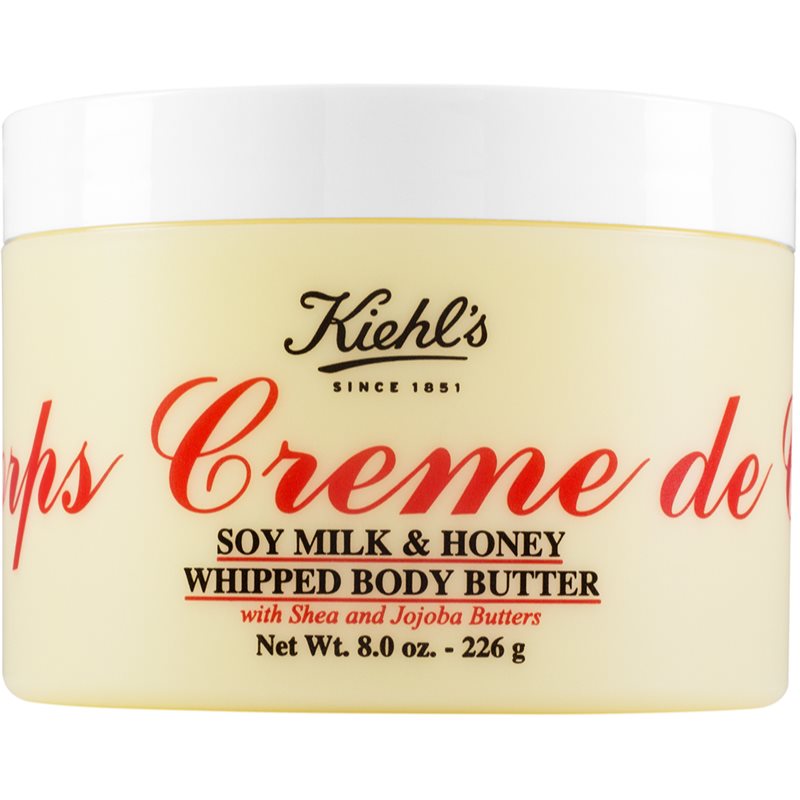 Kiehl's Creme de Corps Soy Milk & Honey Whipped Body Butter tělové máslo s bambuckým máslem 226 g