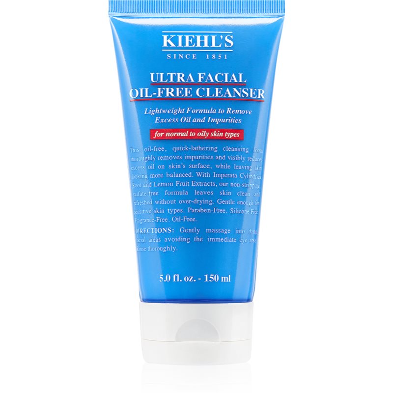 Kiehl's Ultra Facial Oil-Free osviežujúca čistiaca pena pre normálnu až mastnú pleť 150 ml