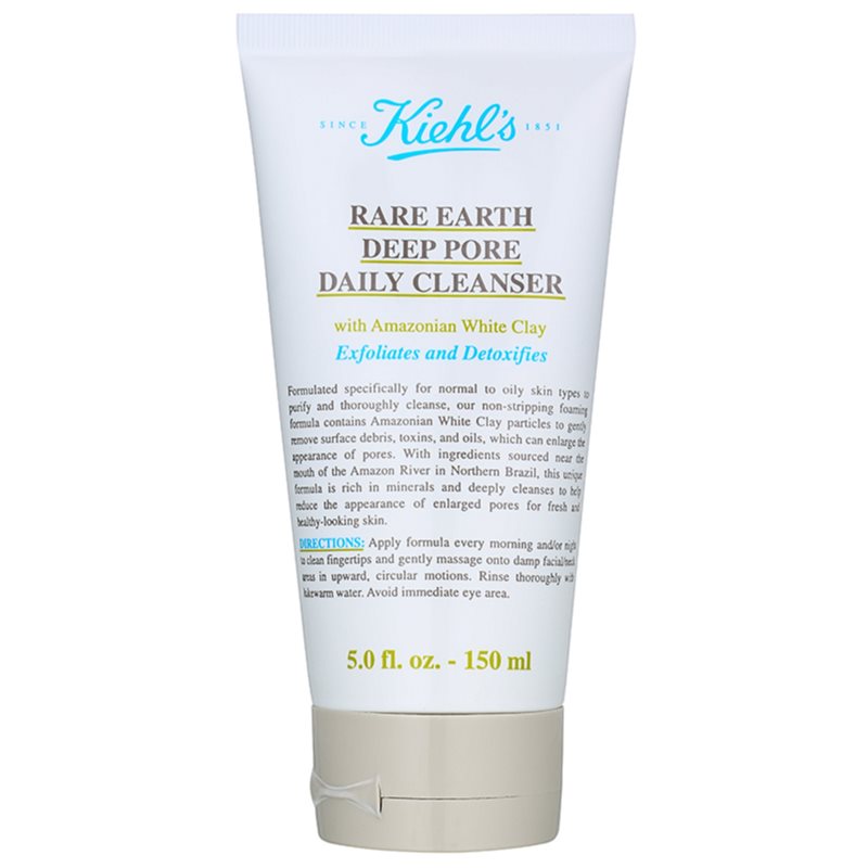 Kiehl's Rare Earth Deep Pore Daily Cleanser detoxikační čisticí krém pro stažení pórů 150 ml