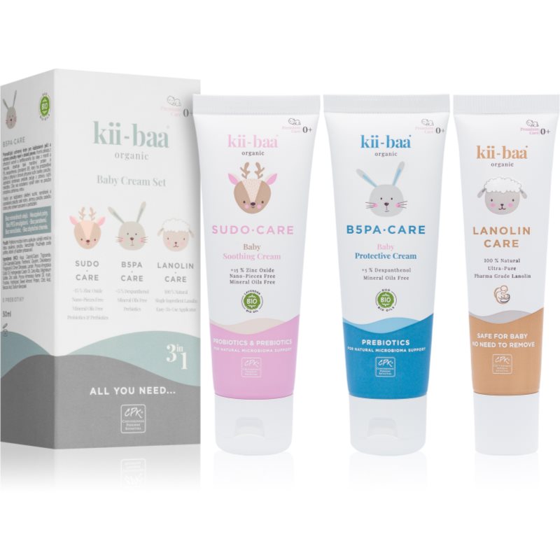 Kii-baa® Organic Baby Baby Cream Set Gift Set (for Children From Birth)