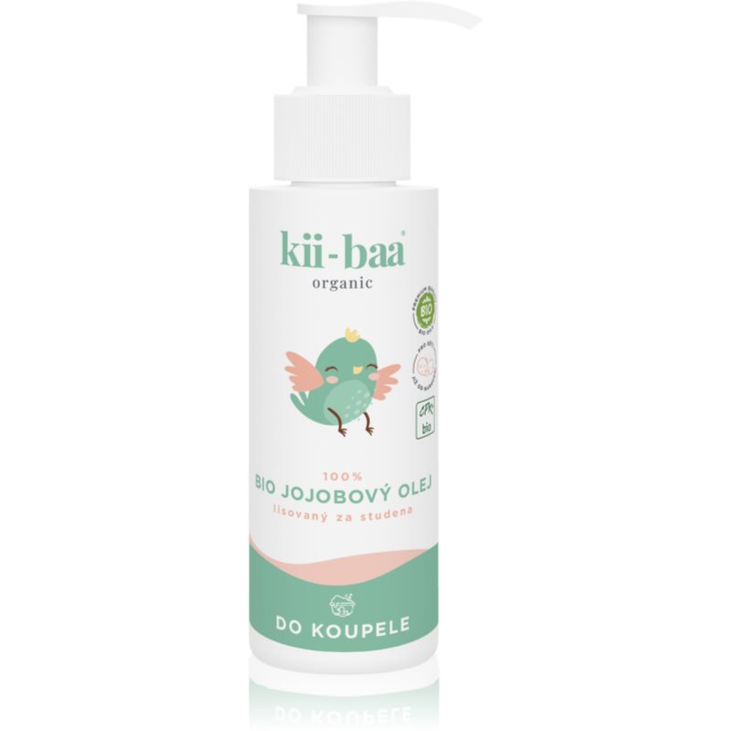 kii-baa® organic 100% Bio Oil Jojoba koupelový olej pro děti od narození 100 ml