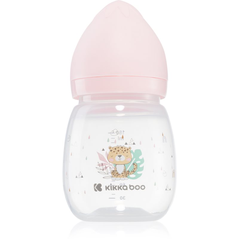 Kikkaboo Savanna Anti-colic Feeding Bottle Baby Bottle 3 M+ Pink 180 Ml