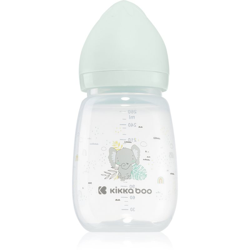 Kikkaboo Savanna Anti-colic Baby Bottle nappflaska 3 m+ Mint 260 ml unisex