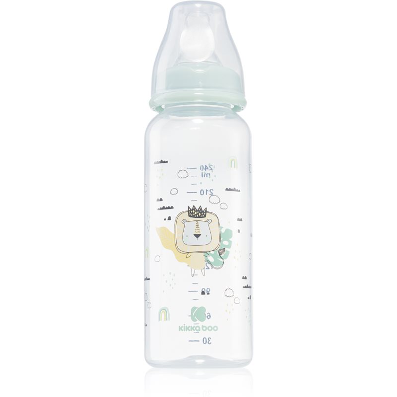 E-shop Kikkaboo Savanna Baby Bottle kojenecká láhev 3 m+ Mint 240 ml