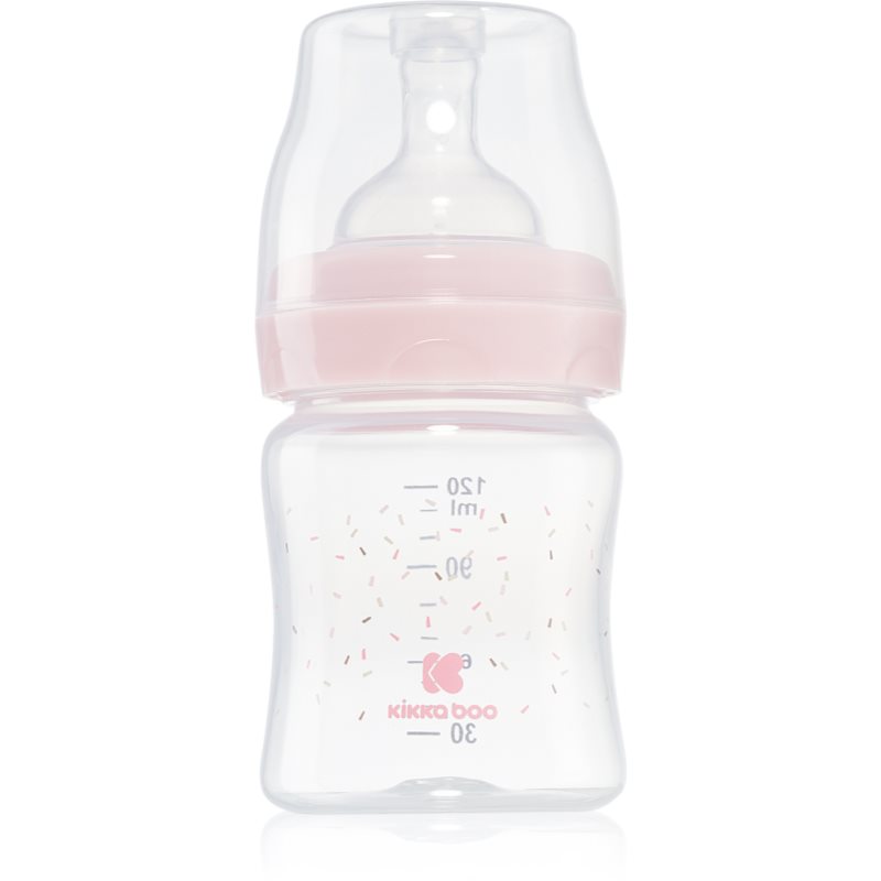 Kikkaboo Hippo Dreams baby bottle 0 m+ Pink 120 ml
