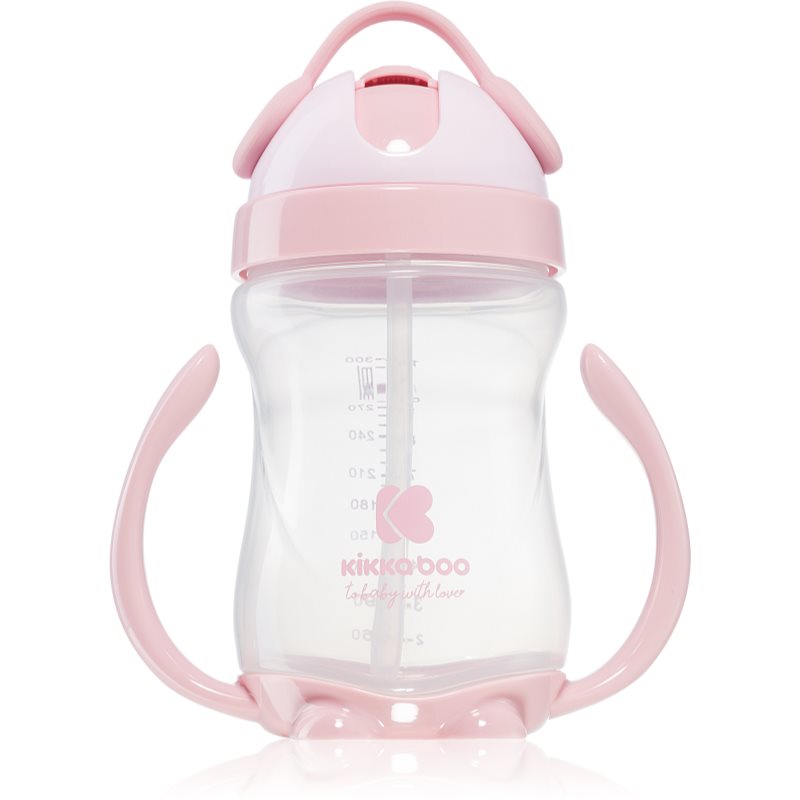Kikkaboo Sippy Cup with a Straw cup with straw 12 m+ Pink 300 ml

