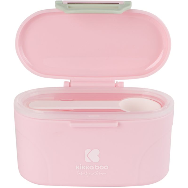 Kikkaboo Milk Powder Dispenser With Scoop Doseur De Lait En Poudre Pink 130 G