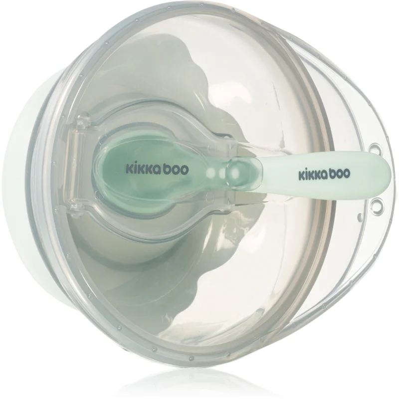 Kikkaboo Suction Bowl With Spoon миска з ложкою з кришкою 4 M+ Mint 1 кс