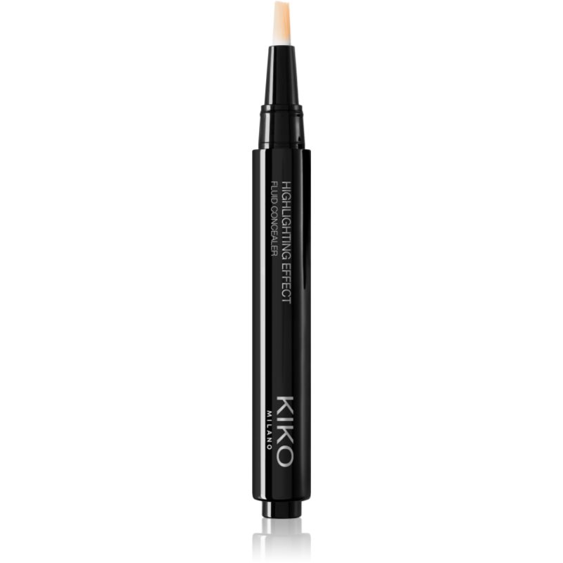 KIKO Milano Highlighting Effect korektor w płynie z efektem rozświetlającym odcień 02 Ivory 2 ml