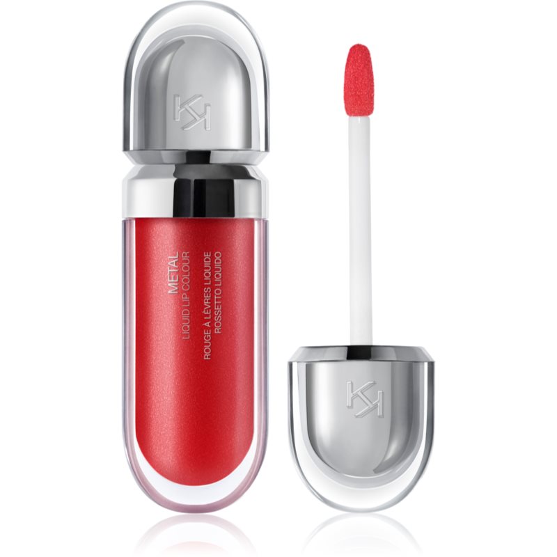 KIKO Milano Metal metaliczna szminka w płynie odcień 05 Classic Red 6.5 ml