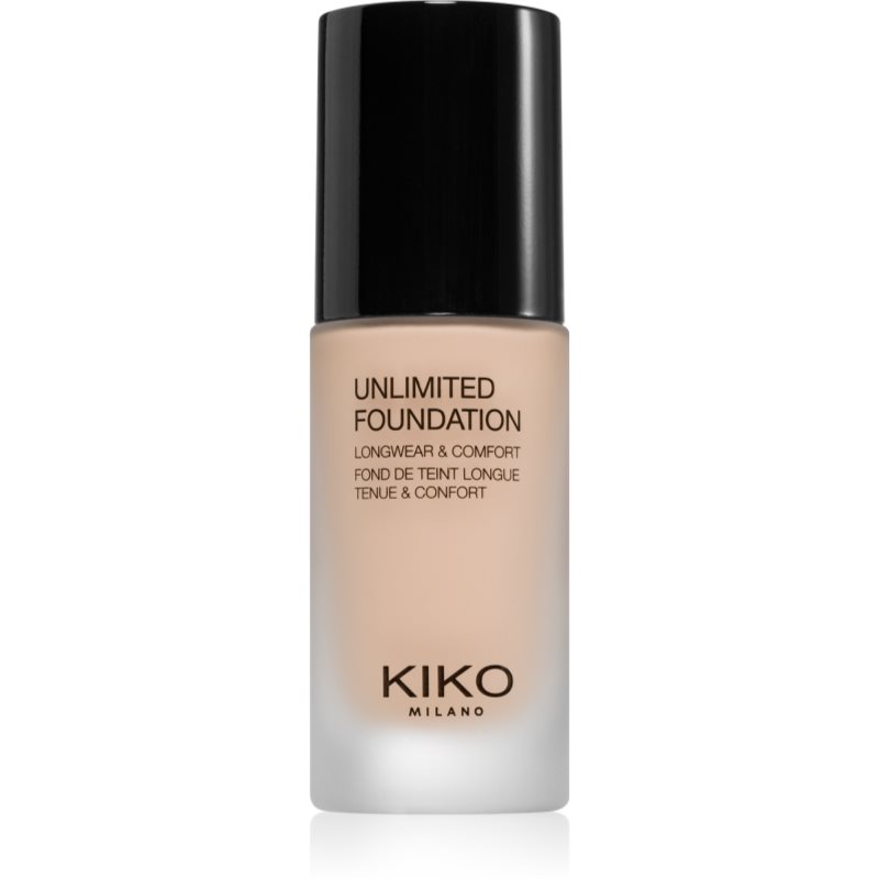 KIKO Milano Unlimited Foundation dlouhotrvající tekutý make-up s matným efektem odstín 02 Rose 30 ml