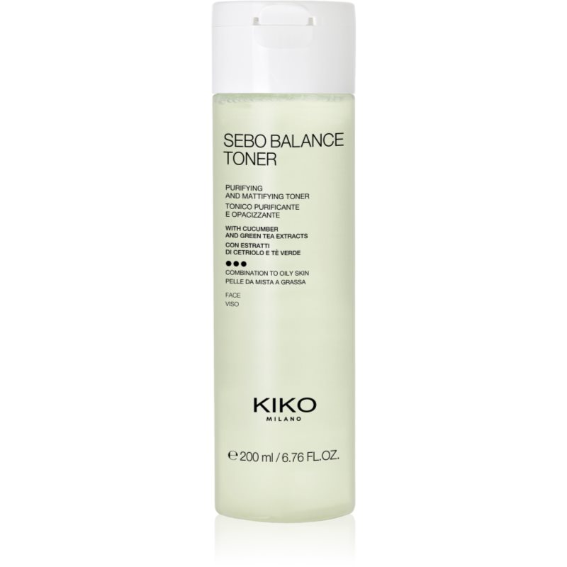 KIKO Milano Sebo Balance mattierendes Tonikum für gemischte bis fettige Haut 200 ml