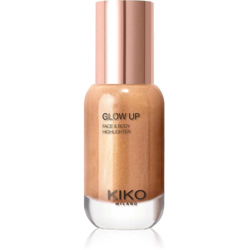 KIKO Milano Glow Up płynny rozjaśniacz do twarzy i ciała odcień 02 Copper 30 ml