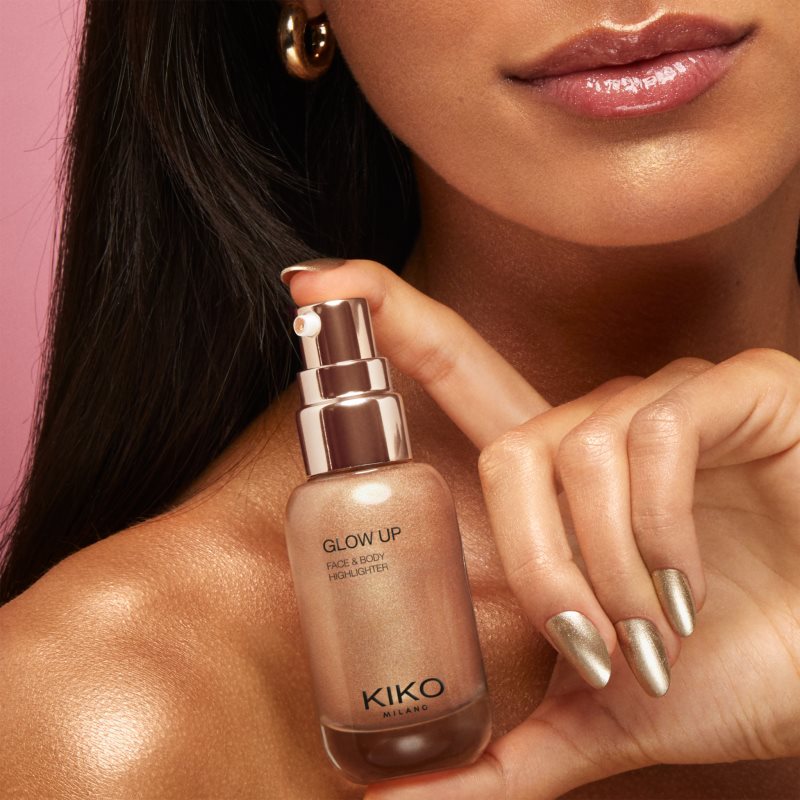 KIKO Milano Glow Up flüssiger Aufheller Für Gesicht und Körper Farbton 02 Copper 30 ml (Bild 3)