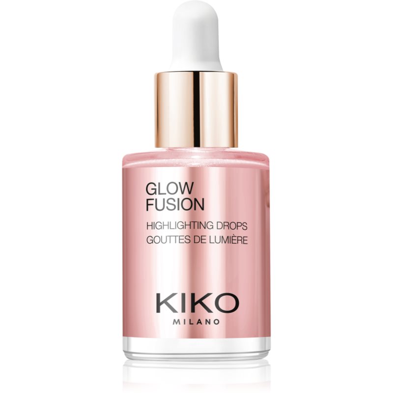 KIKO Milano Glow Fusion Highlighting Drops płynny rozjaśniacz do twarzy odcień 01 Platinum Rose 9.5 ml