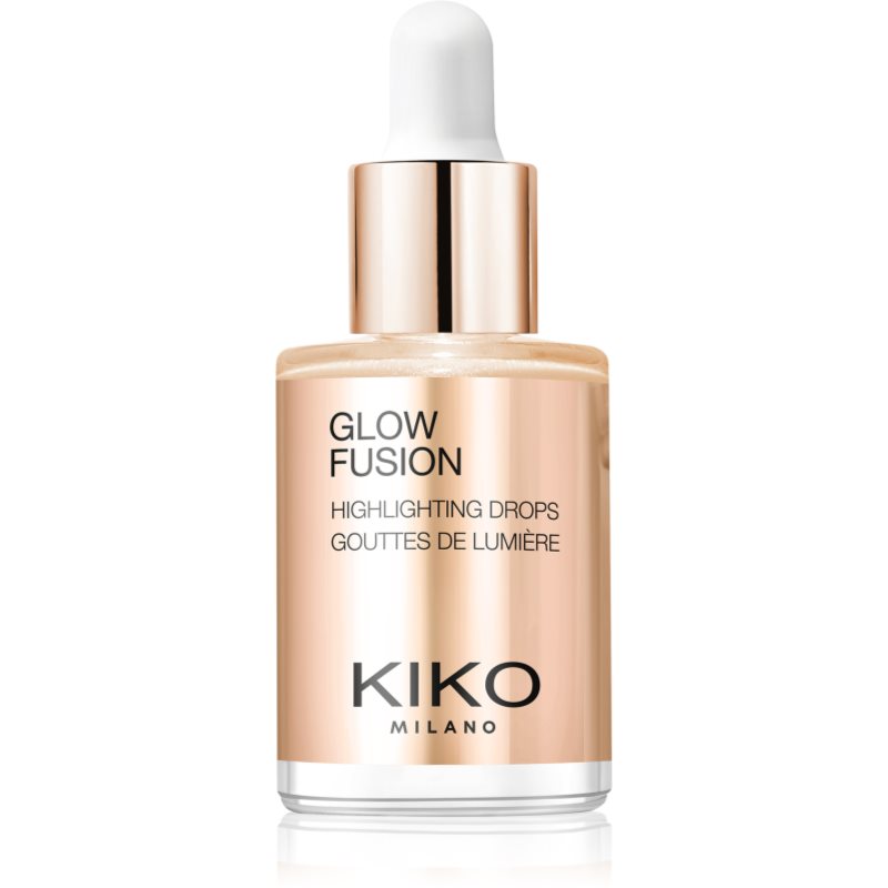 KIKO Milano Glow Fusion Highlighting Drops flüssiger Aufheller für das Gesicht Farbton 03 Gold Mine 9.5 ml