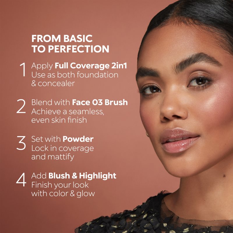 KIKO Milano Full Coverage 2-In-1 Make-up und Korrektor 2 in 1 Farbton 10 Neutral Rose 25 ml (Bild 7)