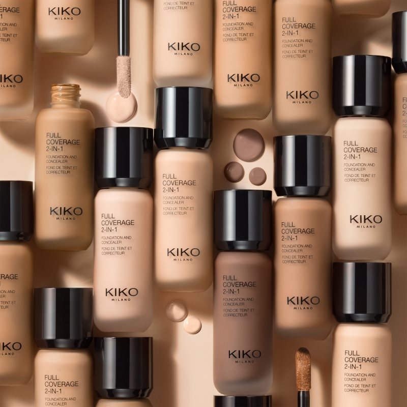 KIKO Milano Full Coverage 2-In-1 Make-up und Korrektor 2 in 1 Farbton 10 Neutral Rose 25 ml (Bild 8)