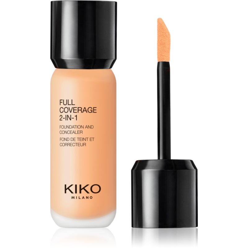 KIKO Milano Full Coverage 2-In-1 podkład i korektor 2 w 1 odcień 95 Neutral Gold 25 ml