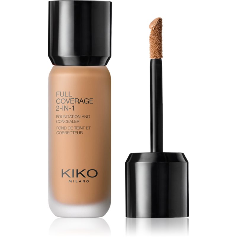 KIKO Milano Full Coverage 2-In-1 podkład i korektor 2 w 1 odcień 105 Warm Beige 25 ml