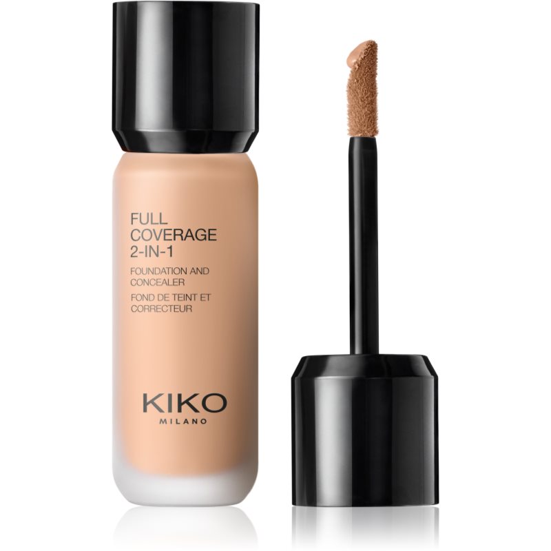 KIKO Milano Full Coverage 2-In-1 podkład i korektor 2 w 1 odcień 37 Neutral 25 ml
